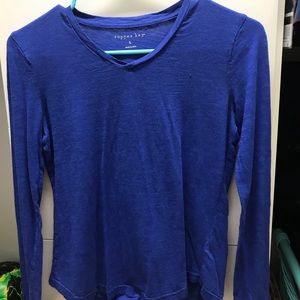 Blue long sleeve tee